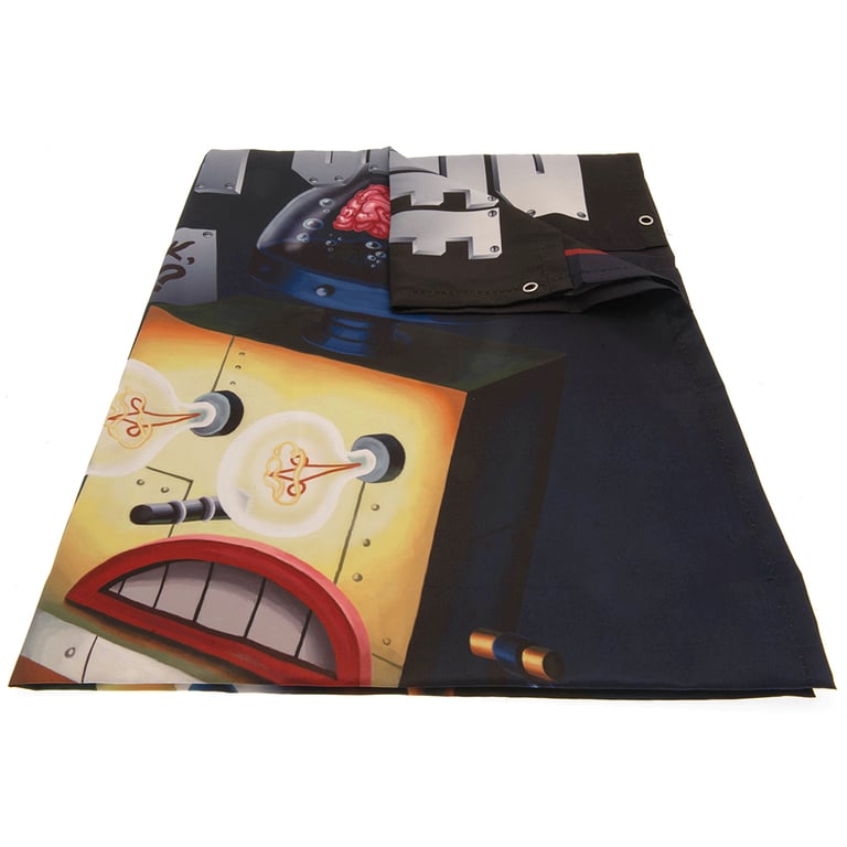 SpongeBob SquarePants XL Fabric Wall Banner - Robotic Version by Plankton, Extra Large Bedroom Decoration