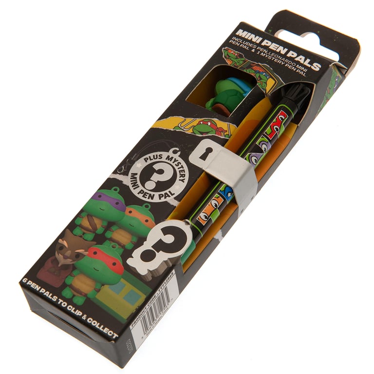Teenage Mutant Ninja Turtles Mini Pen Pals Mystery Pack - Collect 6 Unique Ballpoint Pens