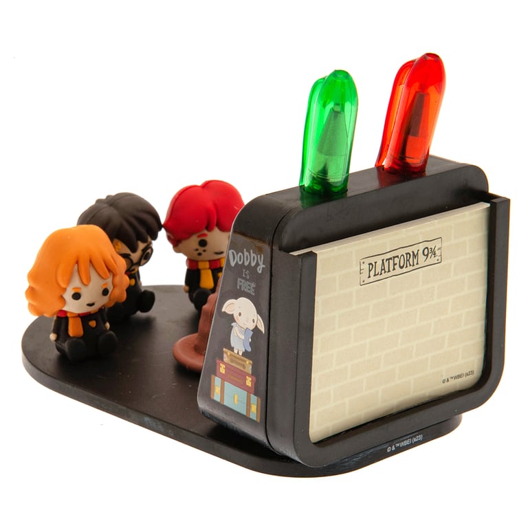 Harry Potter 3D Character Desk Tidy Phone Stand with Memo Pad and Gel Pens
