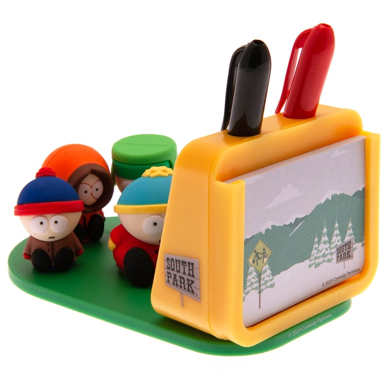 South Park 3D Character Desk Tidy Phone Stand with Memo Pad and Gel Pens