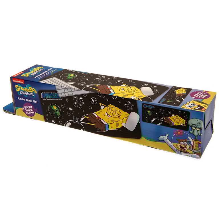 SpongeBob SquarePants Jumbo Neoprene Desk Mat - Anti-Slip & Vibrant Design
