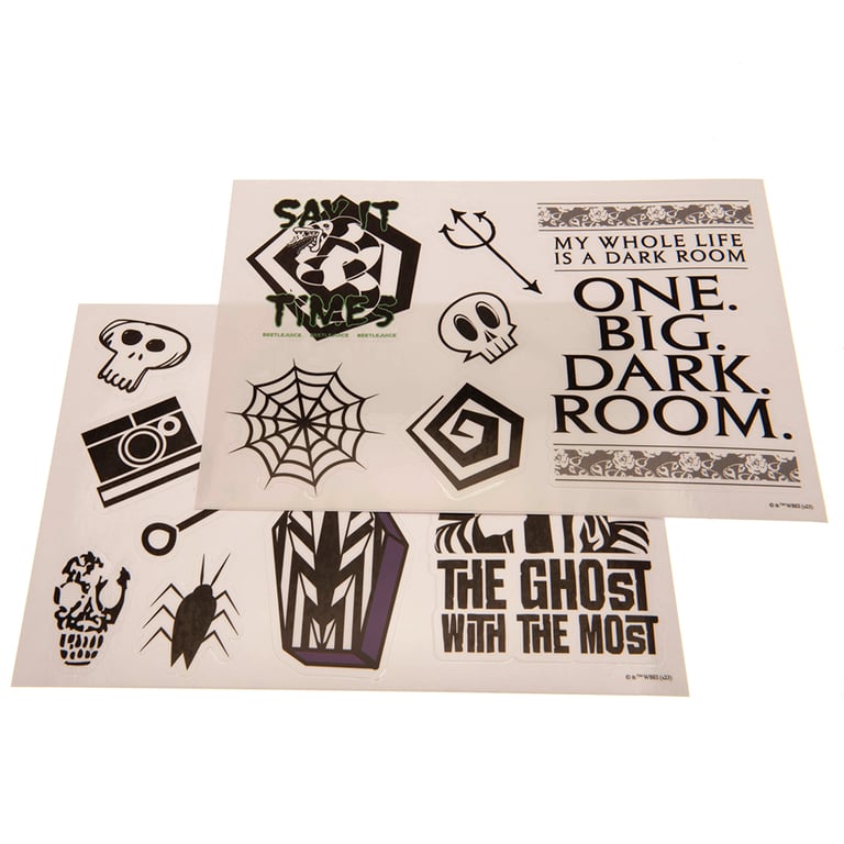 Beetlejuice Tech Stickers - Vinyl Self-Adhesive Designs for Tablets & Phones