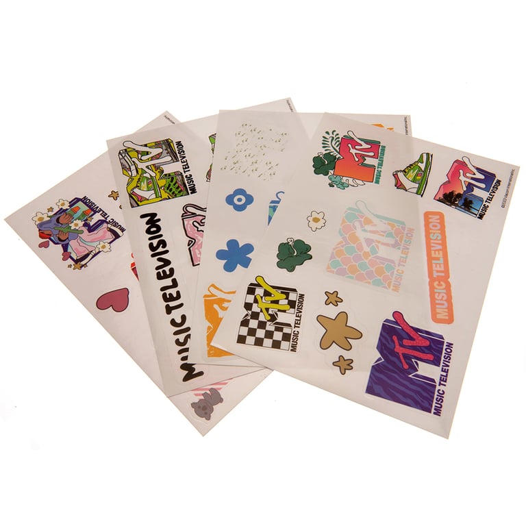 MTV Tech Stickers - Vinyl Self Adhesive Stickers for Tablets & Phones