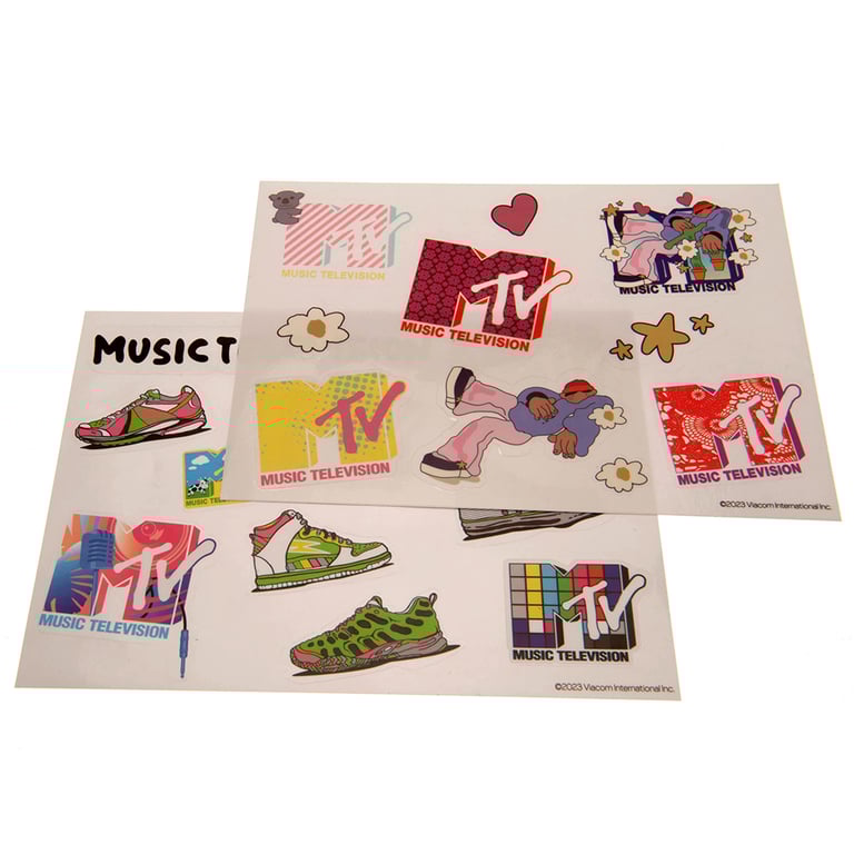 MTV Tech Stickers - Vinyl Self Adhesive Stickers for Tablets & Phones