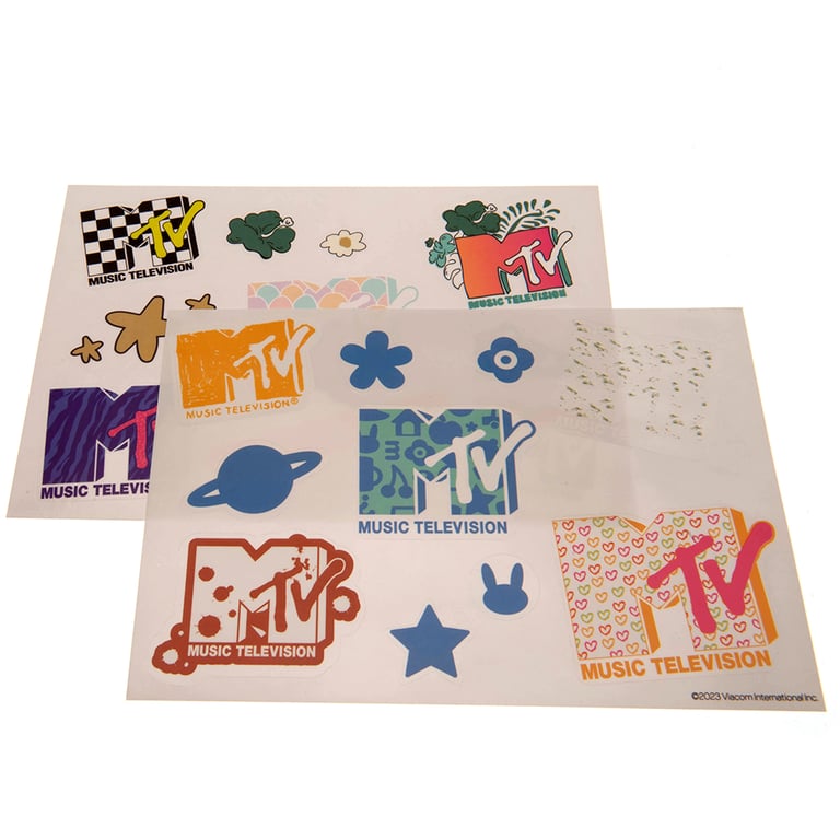 MTV Tech Stickers - Vinyl Self Adhesive Stickers for Tablets & Phones