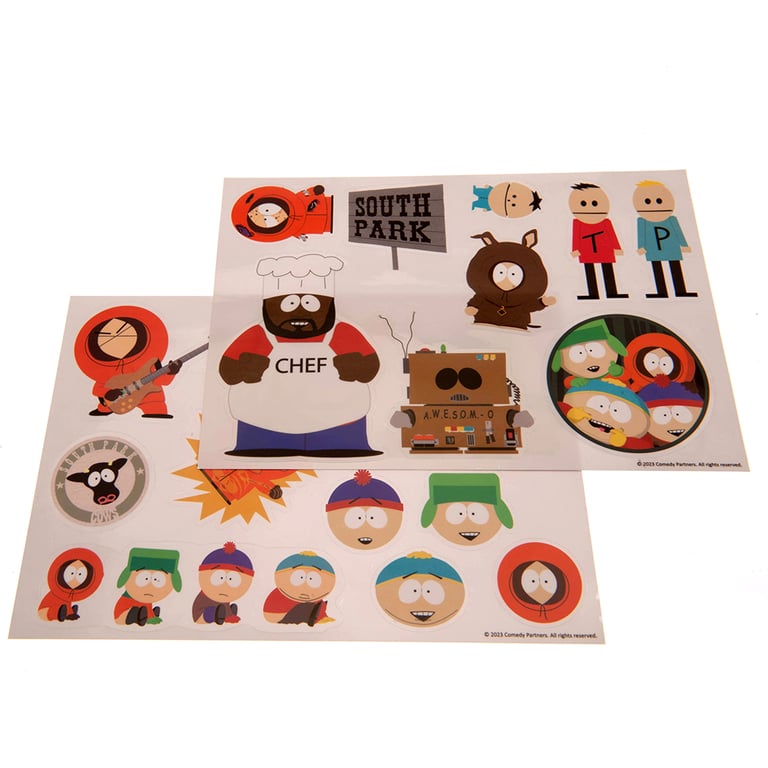 South Park Tech Stickers - Vinyl Adhesive Decals for Phones, Tablets & Gadgets