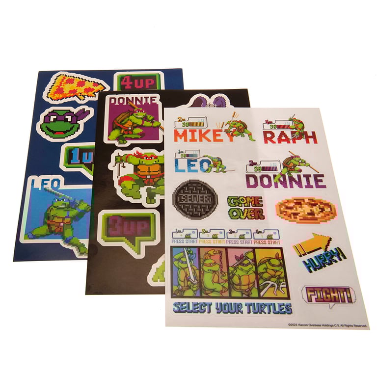 Teenage Mutant Ninja Turtles Vinyl Tech Stickers Set - Perfect for Phones & Tablets