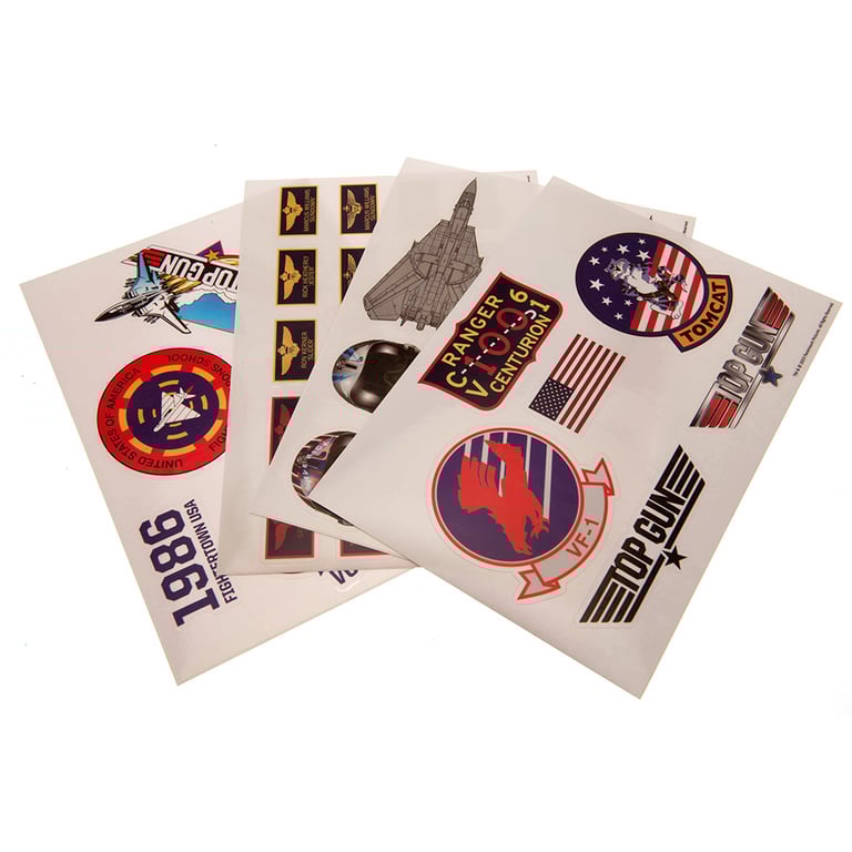 Top Gun Tech Stickers - Self Adhesive Vinyl Decals for Phones & Tablets