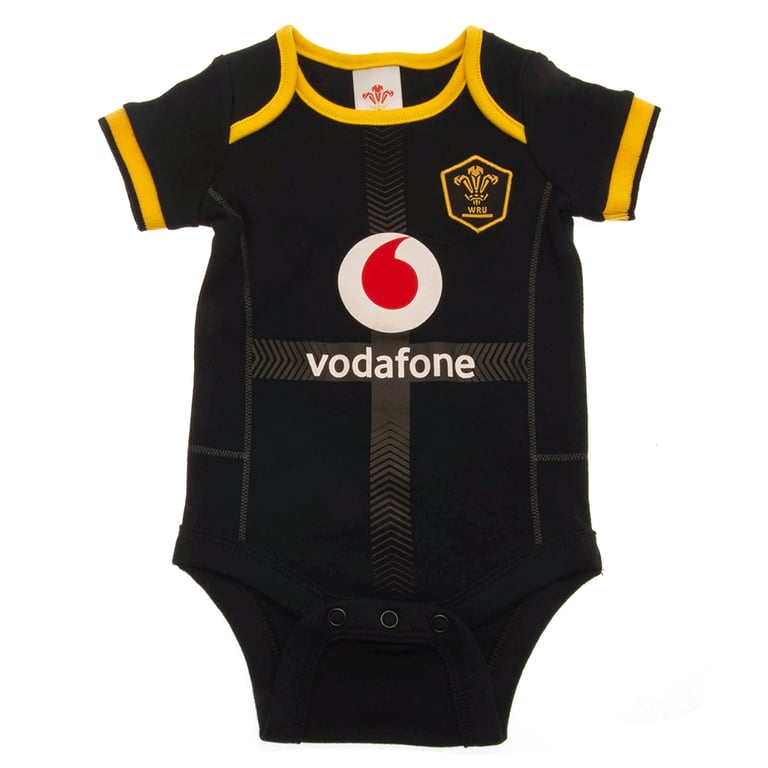 Wales RU 2 Pack Soft Cotton Bodysuit - Home & Away Kit Twin Pack