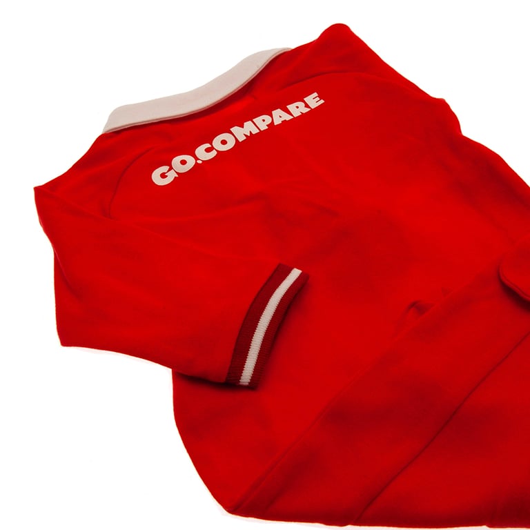 Wales Rugby Red Home Colour Cotton Sleepsuit 6/9 Months Baby Boy Girl Sleepwear