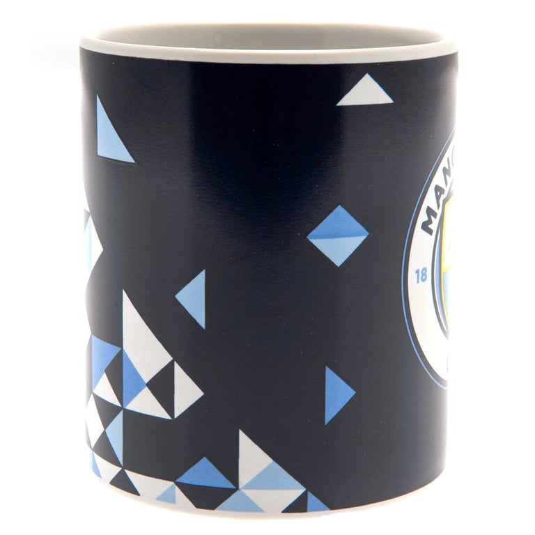 Manchester City FC Ceramic Coffee Mug - Full Colour Crest Design