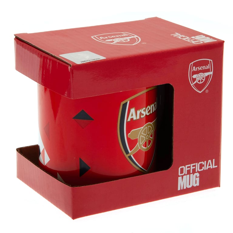 Arsenal FC Ceramic Mug - Full Colour Crest Design
