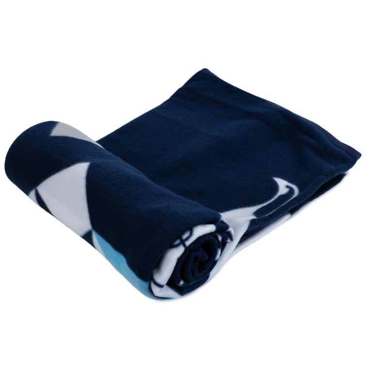Tottenham Hotspur FC Navy Blue Particle Fleece Club Crest Blanket - Soft & Warm Home Decor