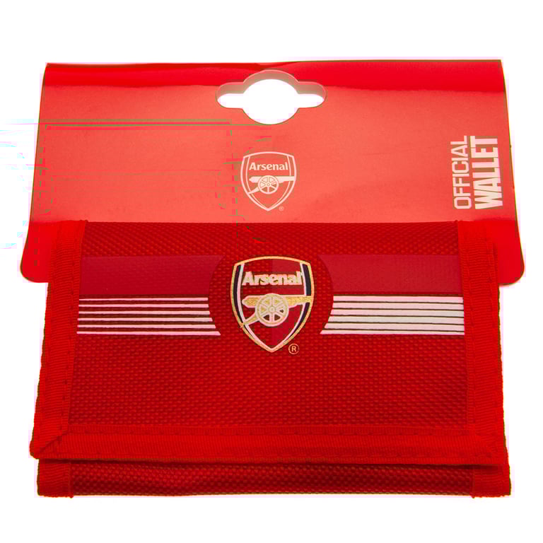 Arsenal FC Ultra Wallet - Full Colour Crest Design with 5 Compartments and External Pocket