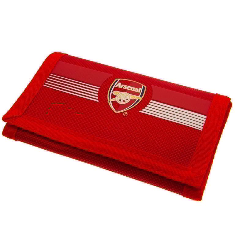 Arsenal FC Ultra Wallet - Full Colour Crest Design with 5 Compartments and External Pocket