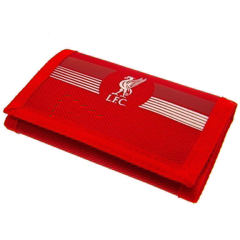 Liverpool FC Ultra Wallet - Full Colour Crest Design with 5 Compartments and External Zipped Pocket