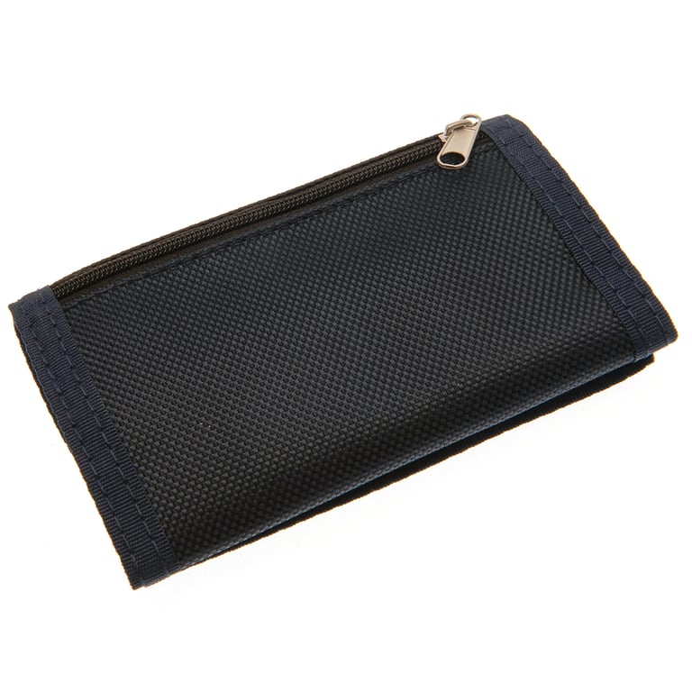 Manchester City FC Ultra Wallet - Multi-Compartment Crest Design with External Zip Pocket and Wipe Clean Finish