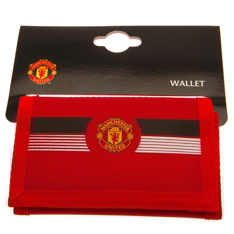 Manchester United FC Ultra Wallet - Full Colour Crest Design with Separate Compartments and Zipped Pocket