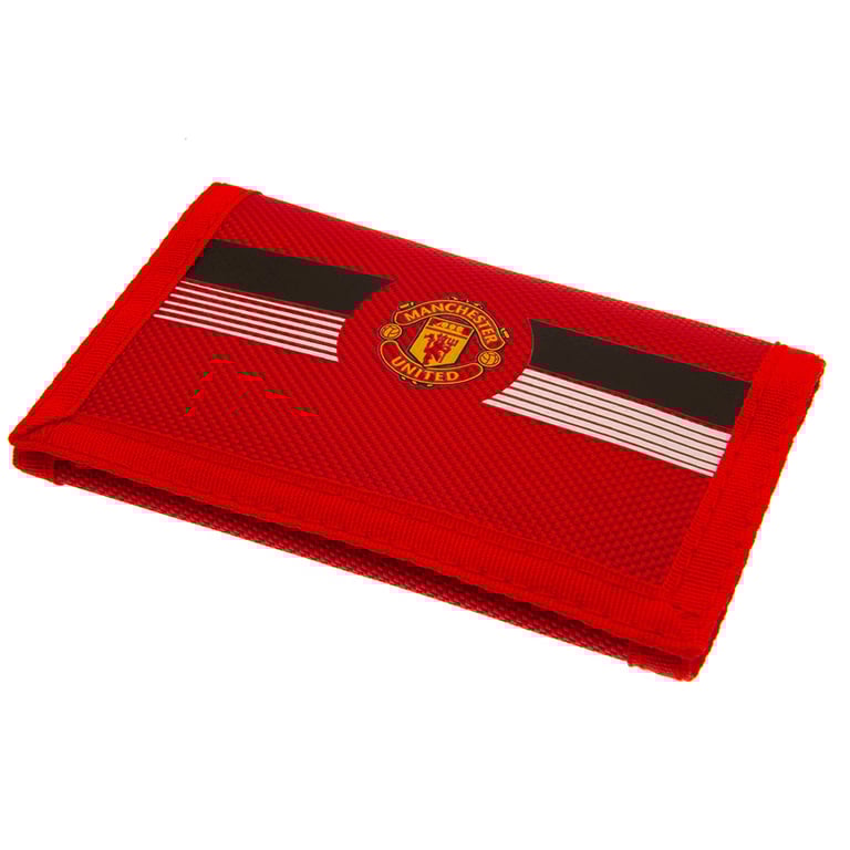 Manchester United FC Ultra Wallet - Full Colour Crest Design with Separate Compartments and Zipped Pocket