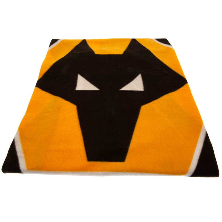 Wolverhampton Wanderers FC Pulse Fleece Blanket - Soft, Warm & Machine Washable 100 Polyester