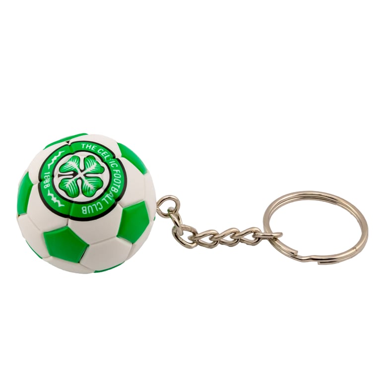 Celtic FC Football Shaped Keychain - Detailed Souvenir for Fans