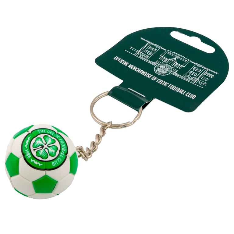 Celtic FC Football Shaped Keychain - Detailed Souvenir for Fans