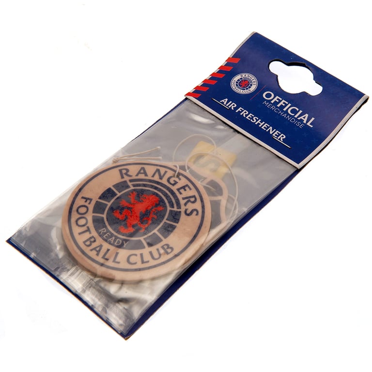 Rangers FC 3pk Long Lasting Air Fresheners with Crest & Kit Designs
