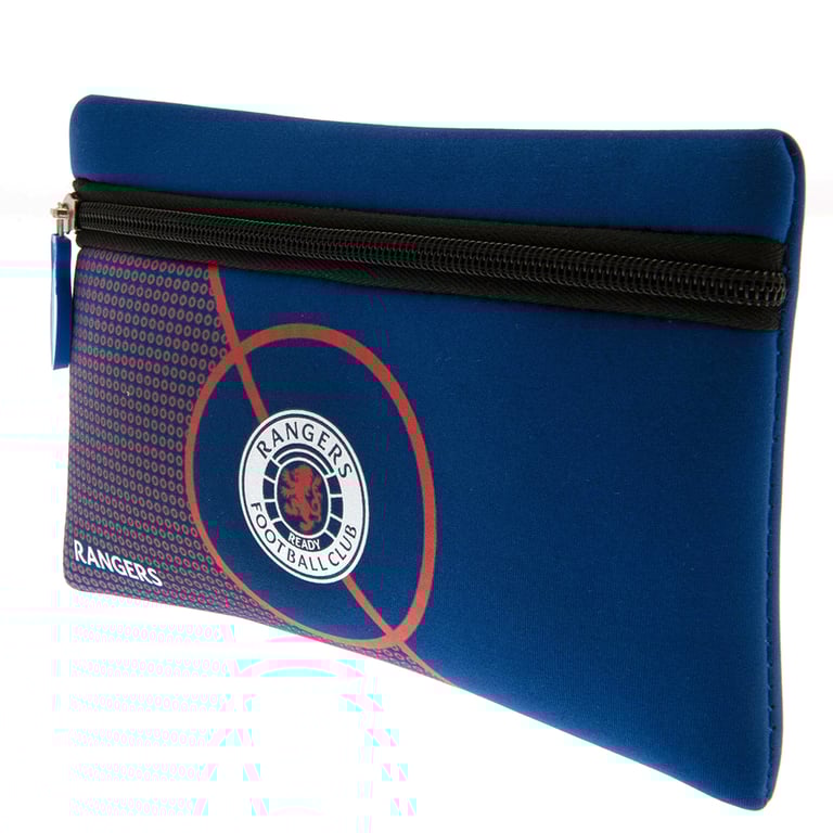 Rangers FC Centre Spot Neoprene Zipped Pencil Case - Essential Team Gear
