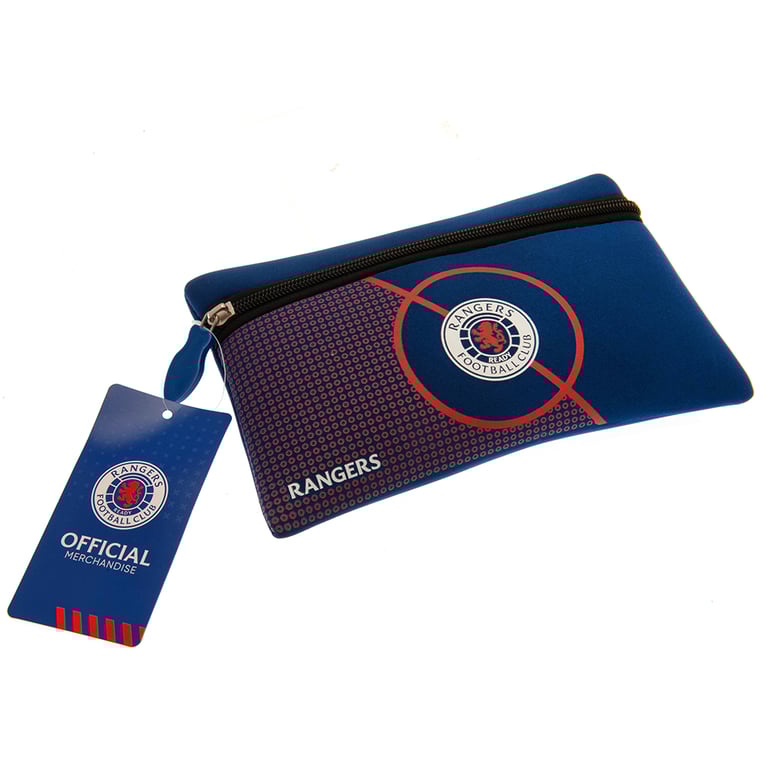 Rangers FC Centre Spot Neoprene Zipped Pencil Case - Essential Team Gear