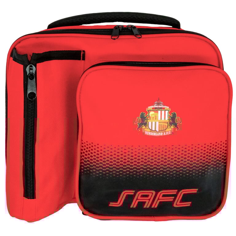 Sunderland AFC Fade Lunch Bag - Official Club Crest Design, Waterproof and Durable Travel Tote