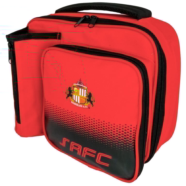 Sunderland AFC Fade Lunch Bag - Official Club Crest Design, Waterproof and Durable Travel Tote