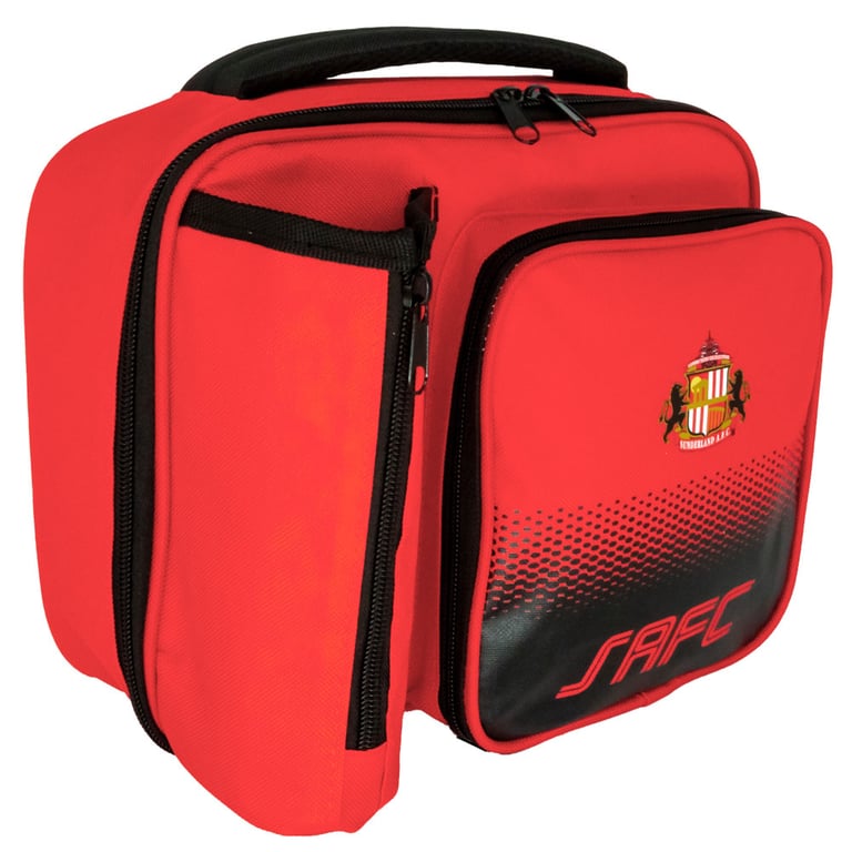 Sunderland AFC Fade Lunch Bag - Official Club Crest Design, Waterproof and Durable Travel Tote