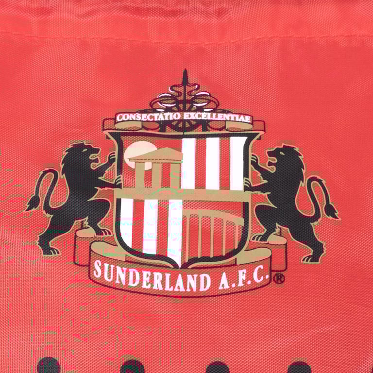 Sunderland AFC Fade Design Gym Bag with Club Crest and Drawstring Closure
