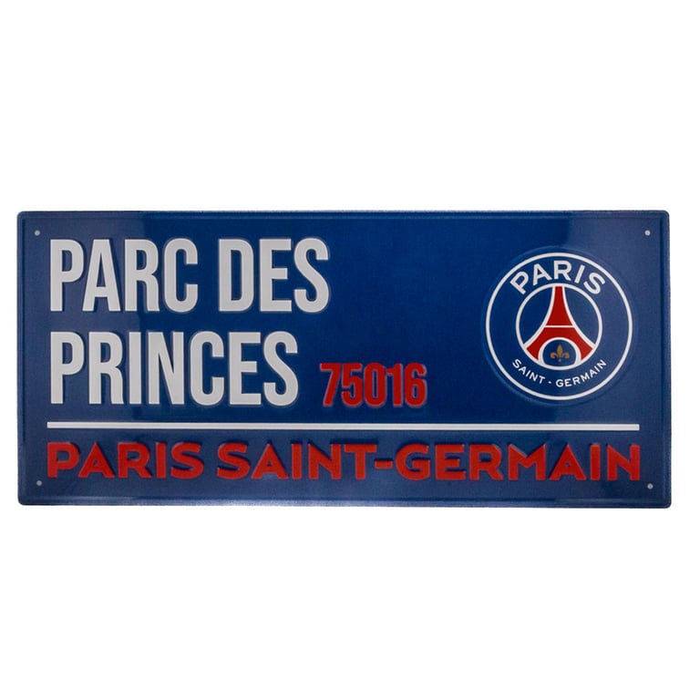 Paris Saint Germain FC Colour Street Sign - Gloss Finish Metal Wall Sign