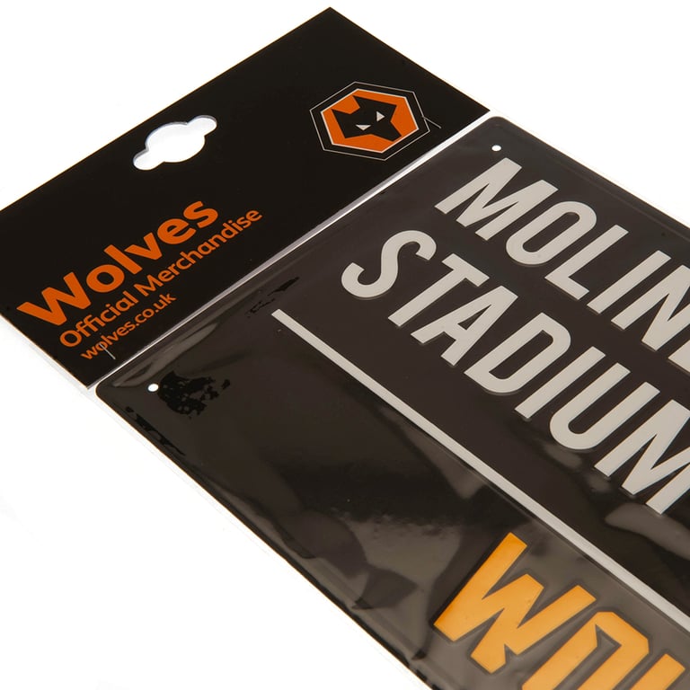 Wolverhampton Wanderers FC Colour Metal Street Sign - Molineux Stadium Home Decor