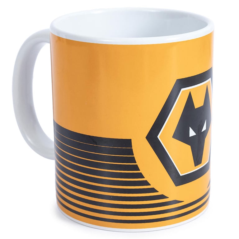 Wolverhampton Wanderers FC Ceramic Linea Mug - Full Colour Club Crest Design