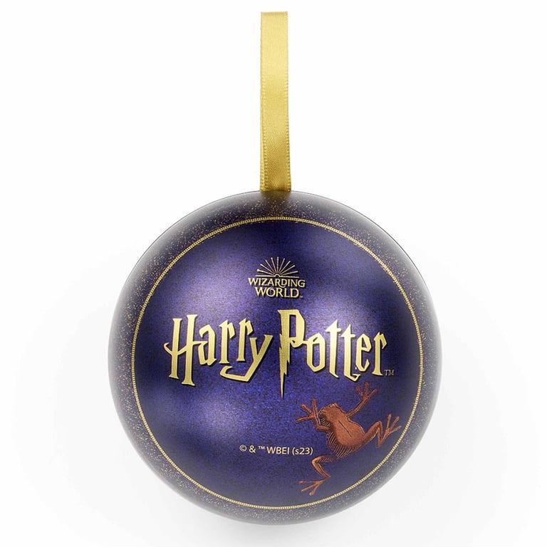 Harry Potter Christmas Gift Bauble - Honeydukes Design Chocolate Frog Pin Badge Decoration