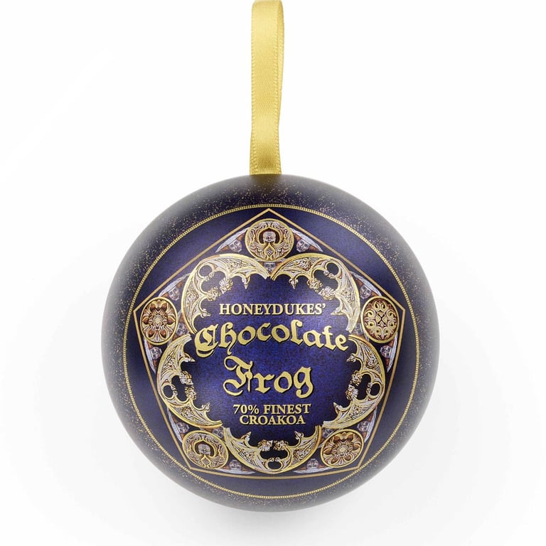 Harry Potter Christmas Gift Bauble - Honeydukes Design Chocolate Frog Pin Badge Decoration