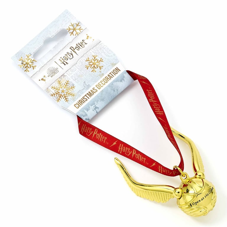Golden Snitch Harry Potter 3D Pendant Decoration - Luxury Tree Ornament Gift