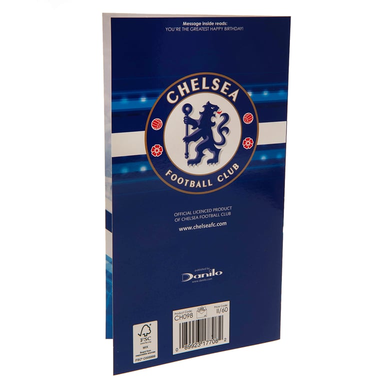 Chelsea FC No.1 Dad Birthday Card - Personalised Football Fan Gift