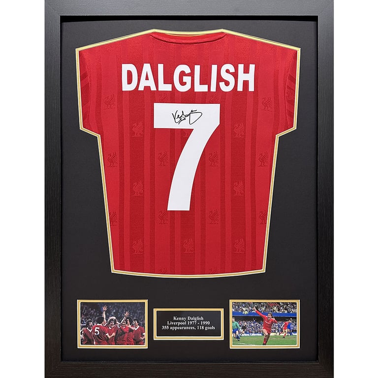 Liverpool FC 1986 Dalglish Signed Replica Shirt (Framed)