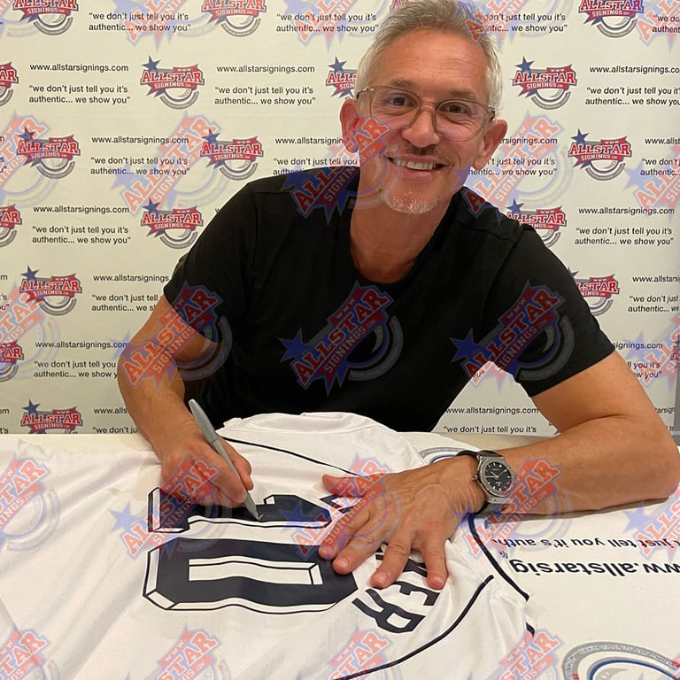 Tottenham Hotspur FC 1991 Lineker & Gascoigne Dual Framed Signed Replica Shirts