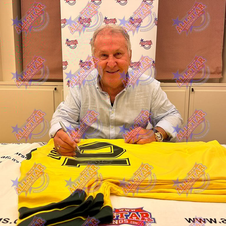 Zico Signed Brasil 1982 Replica Football Jersey with Certificate of Authenticity