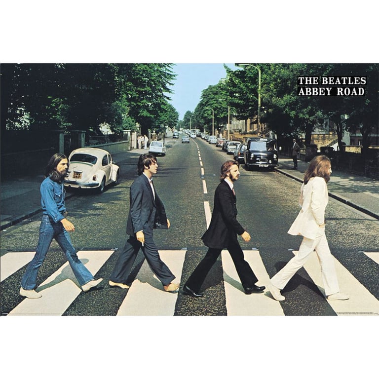 The Beatles Abbey Road 4 - Rolled Maxi Poster on High Resolution Gloss Paper