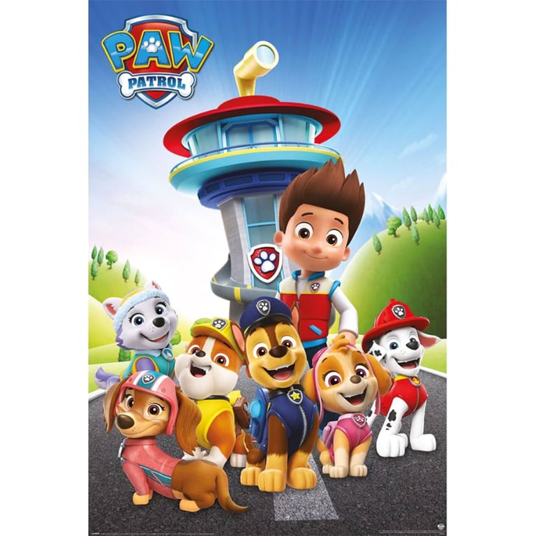 Paw Patrol Poster Ready For Action 100 - High Resolution Artwork on Gloss Paper