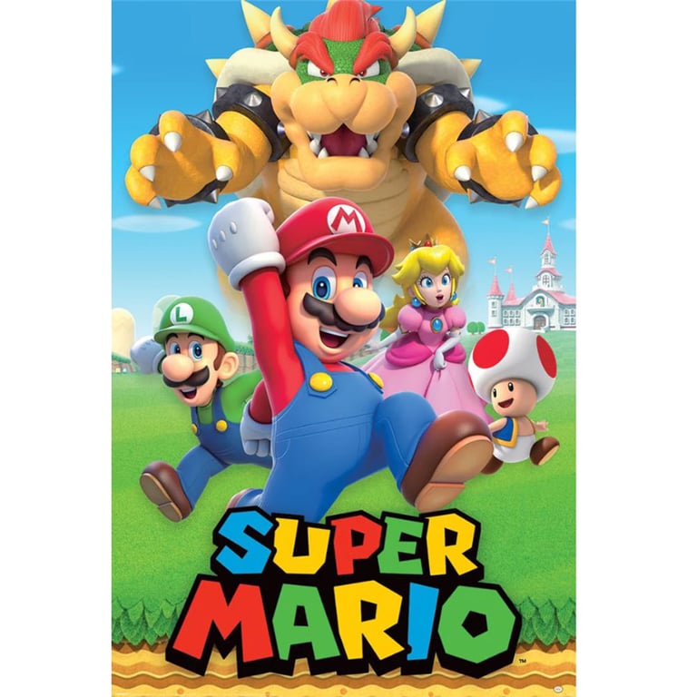 Super Mario Poster Montage 34 - High Resolution Maxi Print on Gloss Paper