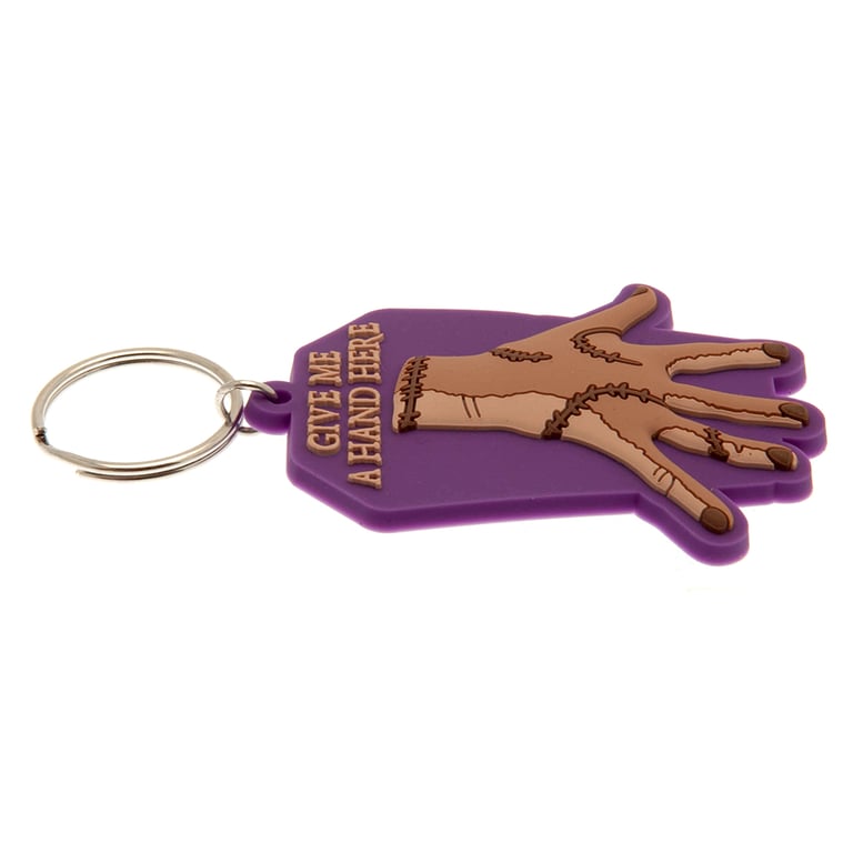 Wednesday Thing Durable PVC Keyring - Colorful and Long Lasting Keychain with Split Ring