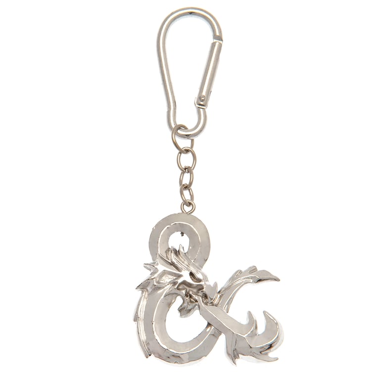 Dungeons & Dragons 3D Metal Keychain with Iconic Logo Charm