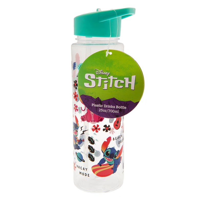 Lilo & Stitch Colorful Plastic Drinks Bottle with Screw Top Lid and Clear Spout