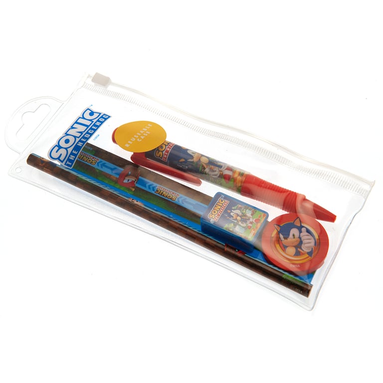 Sonic The Hedgehog 5-Piece Colourful Stationery Set